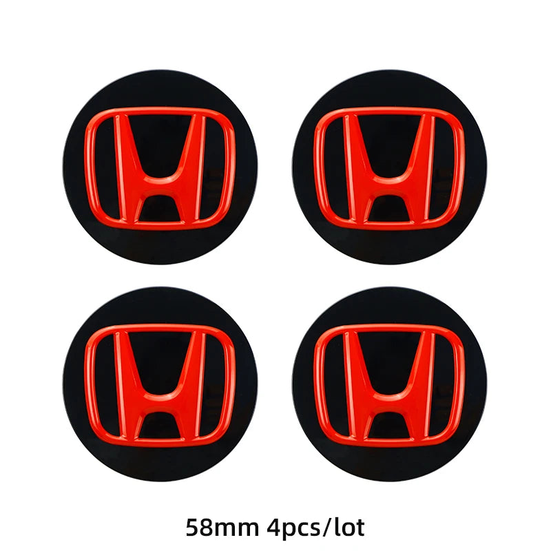 4pcs cap de roue "Honda"