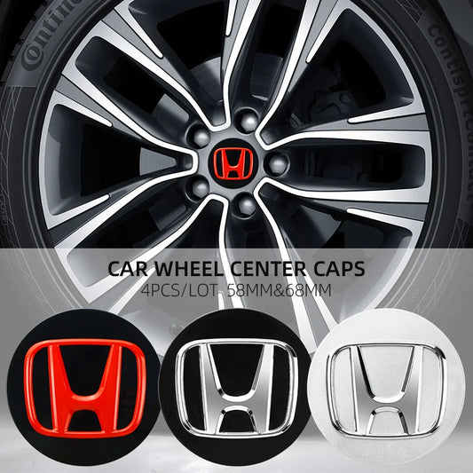 4pcs cap de roue "Honda"